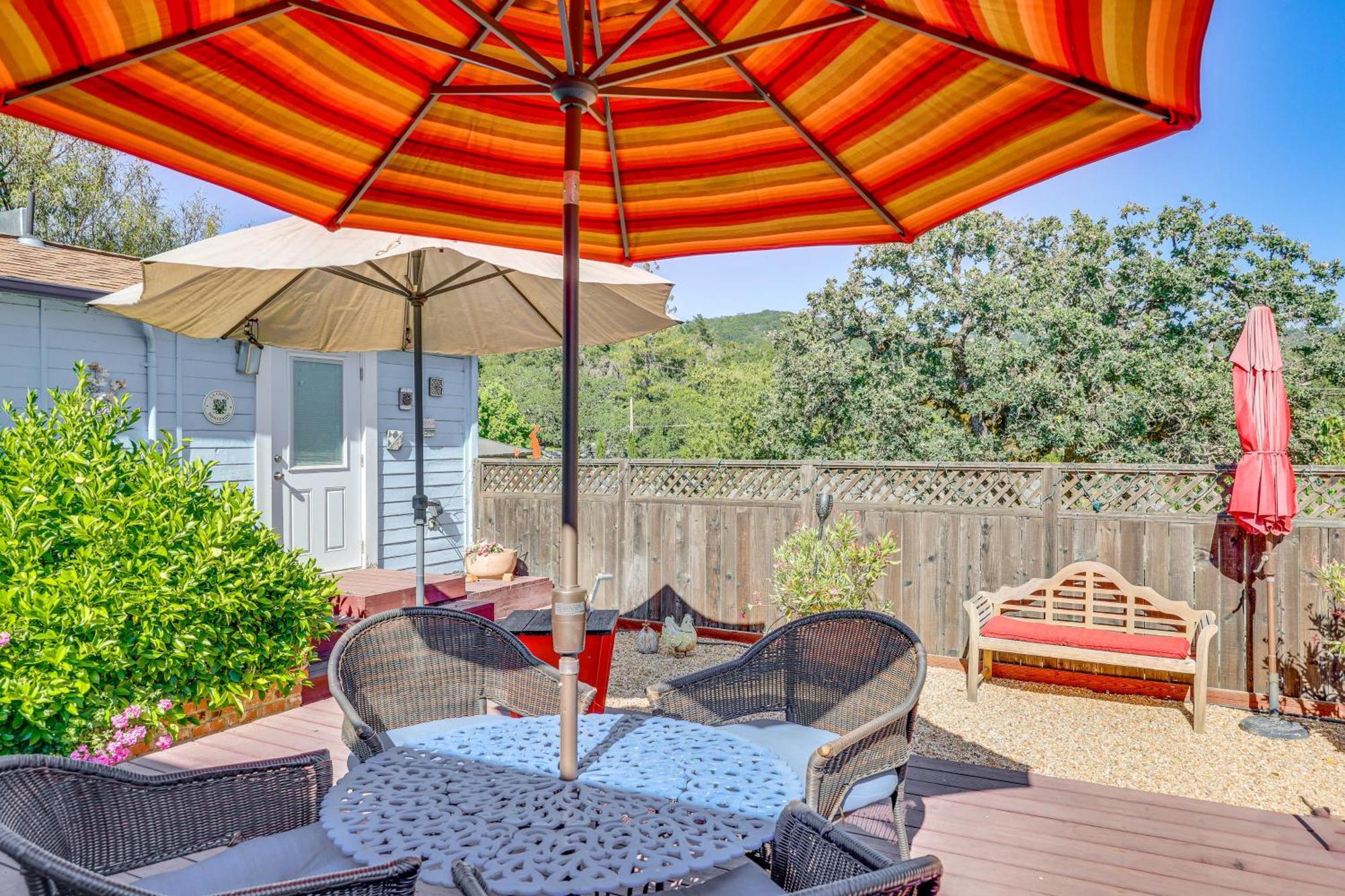 Romantic Casita With Garden And Deck 2 Miles To Plaza! โซโนมา ภายนอก รูปภาพ